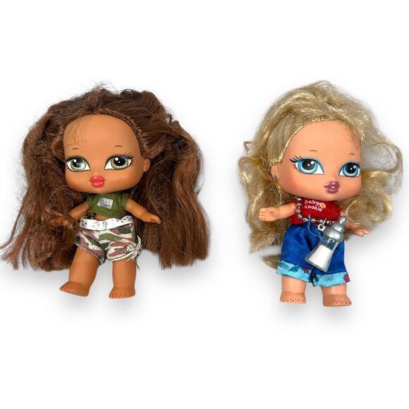 Bratz Babyz Alicia & Aira Baby Dolls Lot of 2 with Clothes and Bottle 5” Toys - Picture 1 of 5